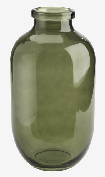 Vase FELIX Ø19xH35cm grønn