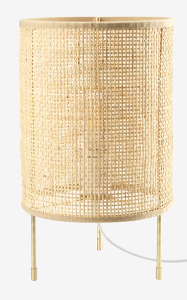 Lampe de table ALBERT Ø19xH31cm rotin