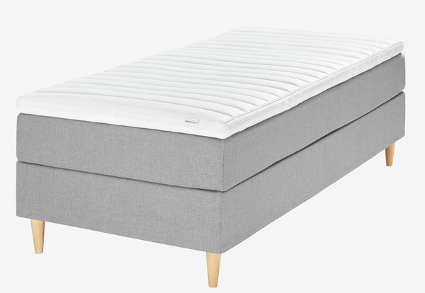 Boxspring 90x200 PLUS C75 grijs-23