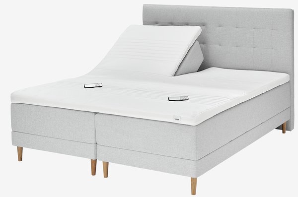 Sengegavl 180x125cm DUNLOPILLO OPO grå-32 DREAMZONE