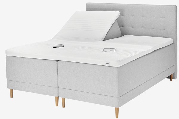Elevationsseng 180x210cm DUNLOPILLO OSA E300 grå-32