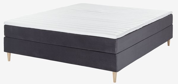Łóżko kontynentalne 180x200cm BASIC C10 szary-34