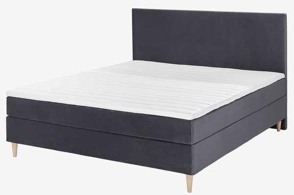 Łóżko kontynentalne 180x200cm BASIC C10 szary-34