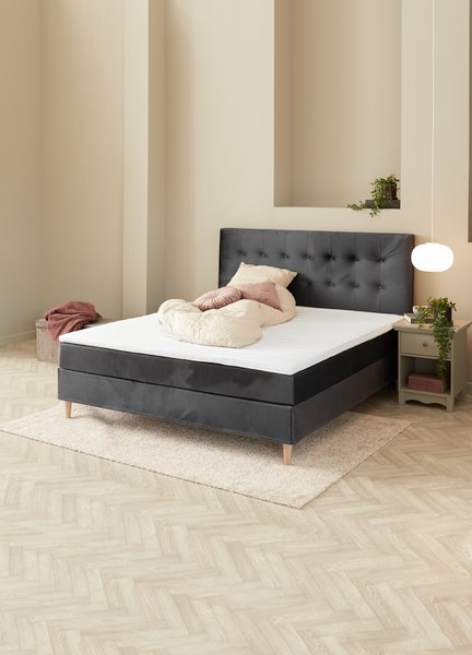 Κρεβάτι τύπου continental 180x200cm BASIC C10 Γκρι-34