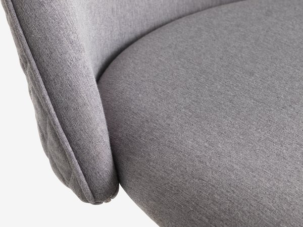 Desk chair KOKKEDAL grey fabric/white