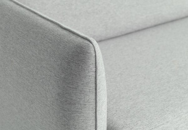 Sofa AARHUS åpen ende høyre lys grå stoff