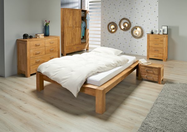 Armadio OLDE 168x200 cm 3 ante 2 cassetti rovere
