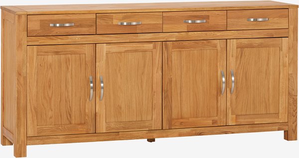 Sideboard HAGE 4 T ren 4 Schubladen Eiche JYSK