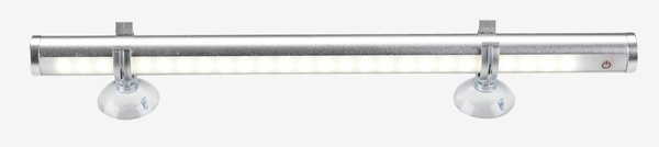 Lampa na líčenie s LED KALIX D29 cm strieborná