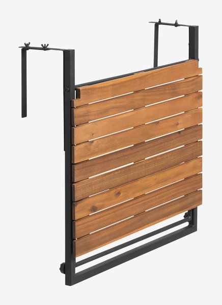Balkonový stolek INDHOLT Š43xD57 tvrdé dřevo