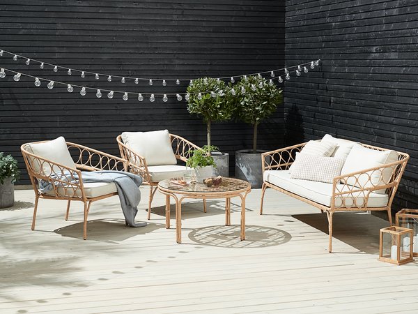 Tavolo lounge JENNUM Ø80xH44 cm naturale