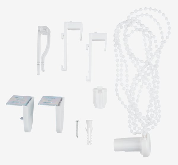 Système chaîne perles pour store enrouleur blanc