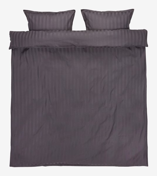 Duvet cover set NELL sateen Double anthracite