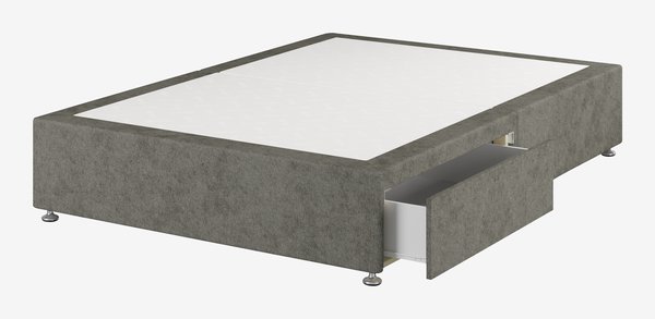 Divan base GOLD D10 2 Drawer Double Grey-50