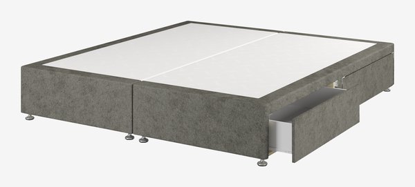 Divan base GOLD D10 4 Drawer Super king Grey-50