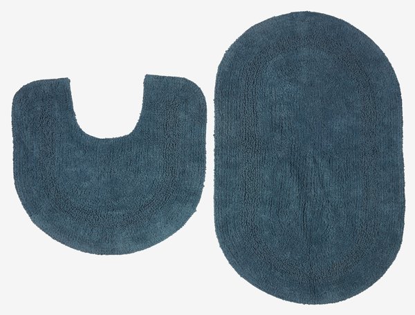 Bath mat set LERDALA 2 piece set blue