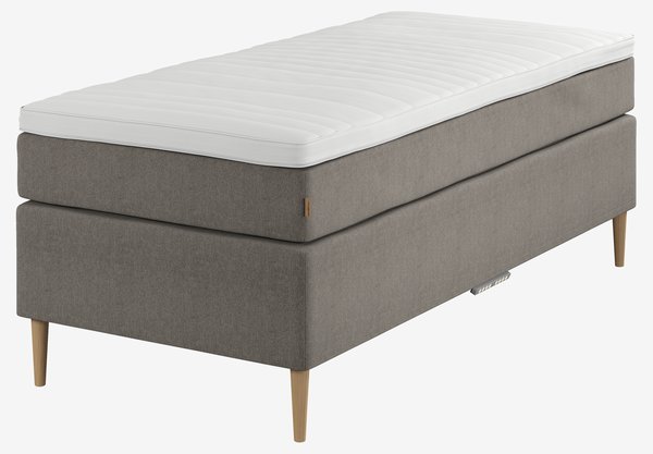 Boxspring 90x200 GOLD C110 traagschuim grijs-21