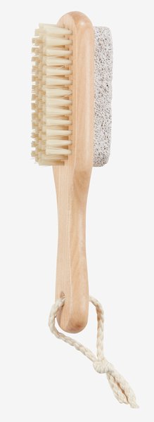 Nail brush w/peeling VALJE wood Schima