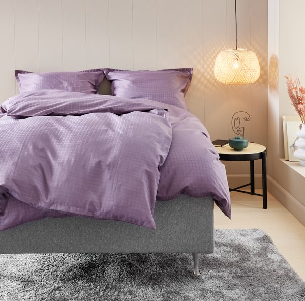 Duvet cover set INGEBORG sateen Double purple