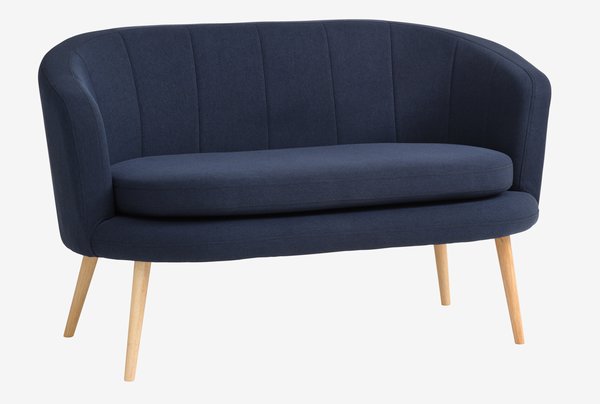 Sofa GISTRUP 2-Sitzer Stoff dunkelblau