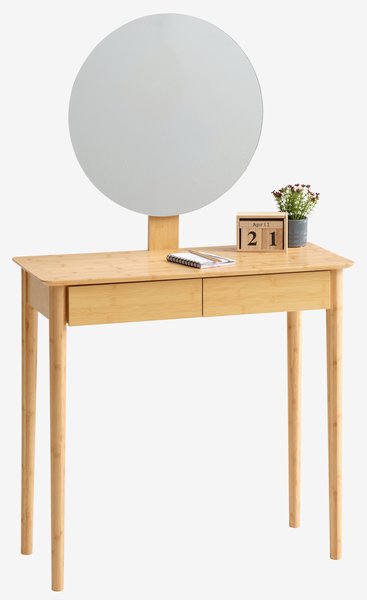 Dressing table SAKSILD w/mirror bamboo
