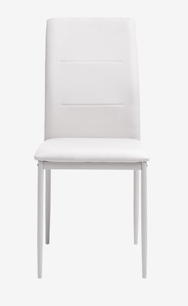 Καρέκλα τραπεζαρίας TRUSTRUP ανοιχτό άμμου ύφασμα/λευκό