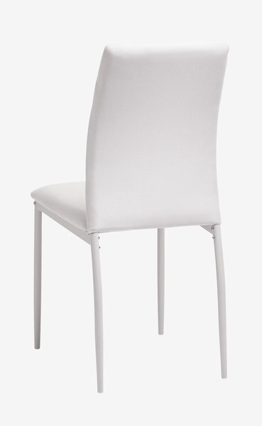 Jídelní židle TRUSTRUP světle pískový potah/bílá