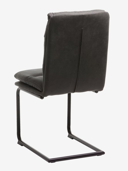 Dining chair ULSTRUP anthracite grey/black