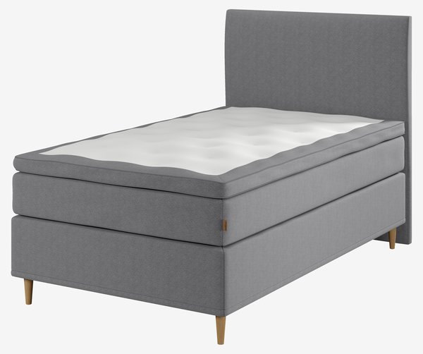 Kontinentalsäng 120x200cm TEVLA GC60 grå-29 DREAMZONE