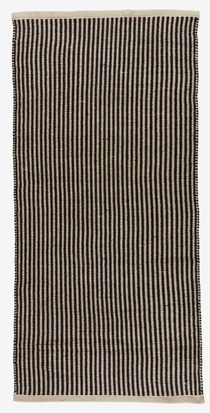 Rug HOSTA 65x140 black/beige