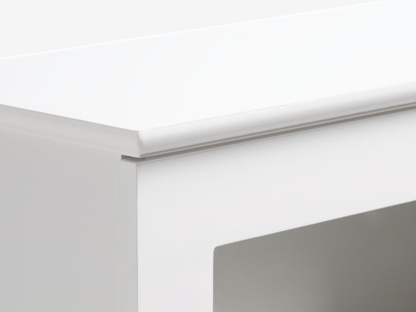 Armario MALLING 1 puerta cristal blanco