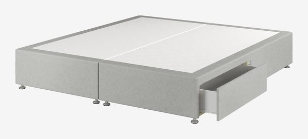 Divan base GOLD D10 2 Drawer King Grey-49