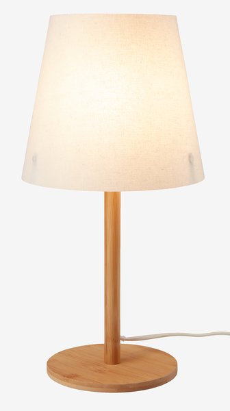 Lampe de table JULIUS Ø19xH39cm naturel