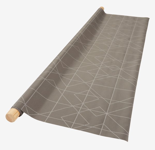 Beschichtete Tischdecke VASSKRYP 135 d.grau