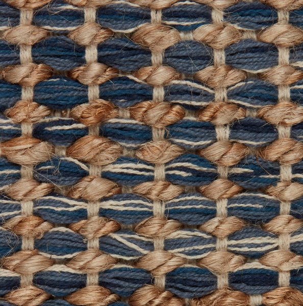 Teppich BUESTARR 65x140 blau/natur