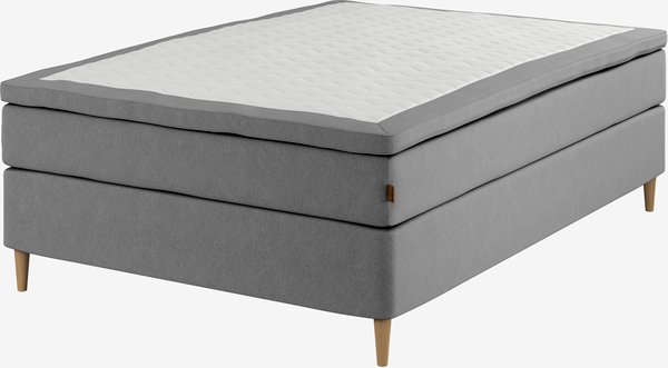 Boxspring 140x200 GOLD C75 latex grijs-23