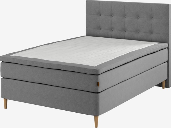 Boxspring 140x200 HEMLA GC75 grijs-23 M latex