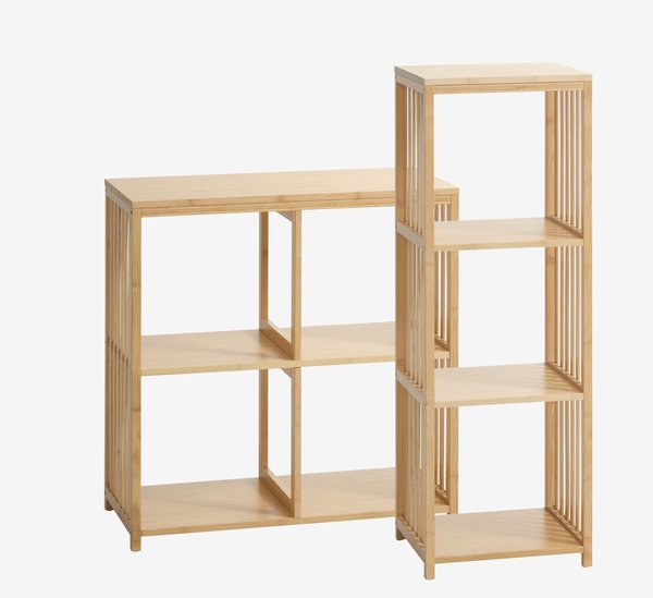 Shelving unit BALLUM 3 shelves bamboo