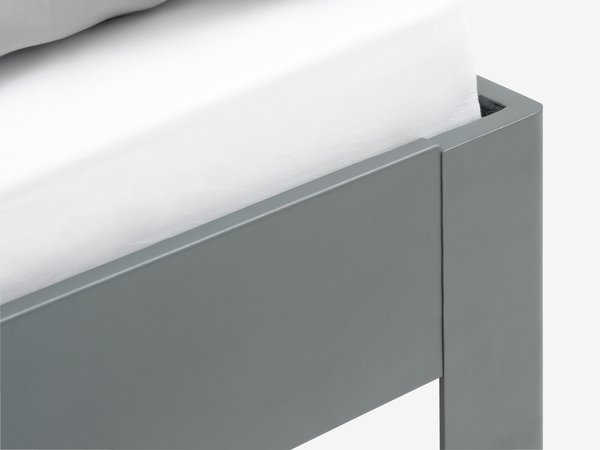 Letto KILDEN 80x190 cm grigio scuro