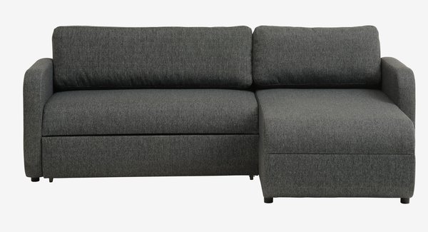 Sofá cama con chaise longue JETSMARK gris