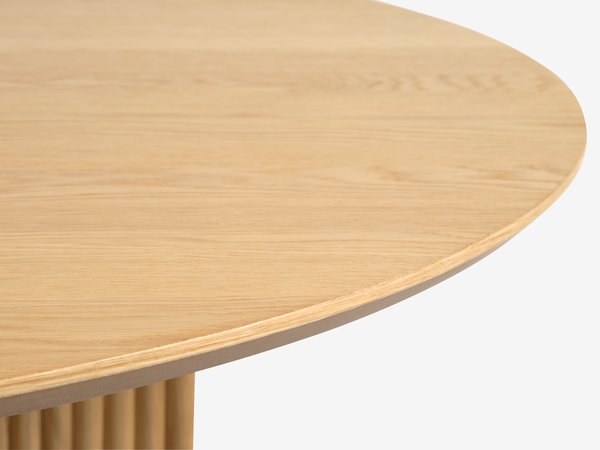 Jedálenský stôl VESTERBORG Ø130 dub