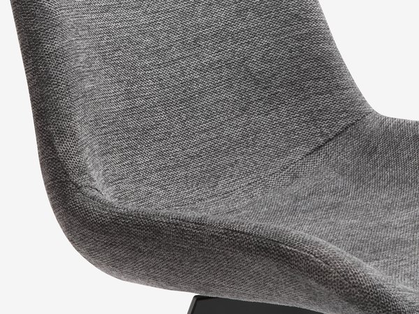 Chaise HYGUM pivotante gris/noir