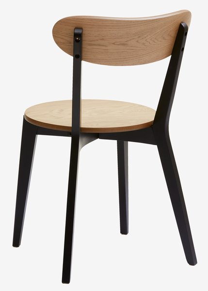 Jídelní židle JEGIND dub/černá