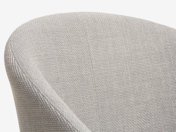 Chaise KLOSTER tissu gris clair/chêne