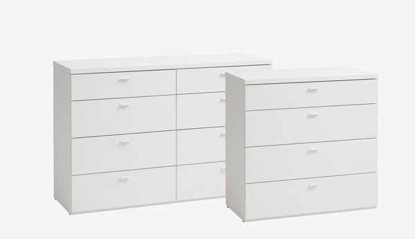 4 drawer chest BRODAL white