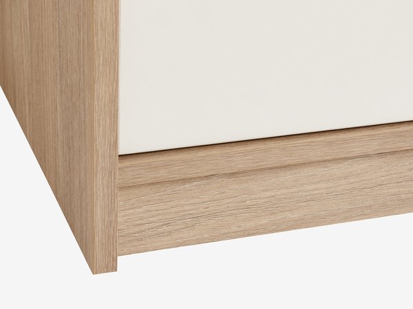 Sideboard JENSLEV 2 doors oak/white