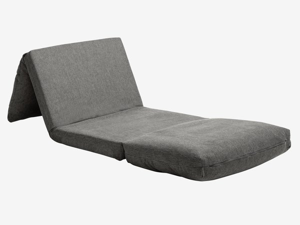 Chair bed VEGGER grey fabric | JYSK