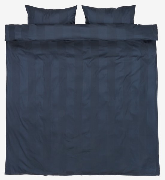 Sateen duvet cover set BARBO King dark blue