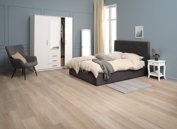 Fauteuil ULDUM tissu gris/noir