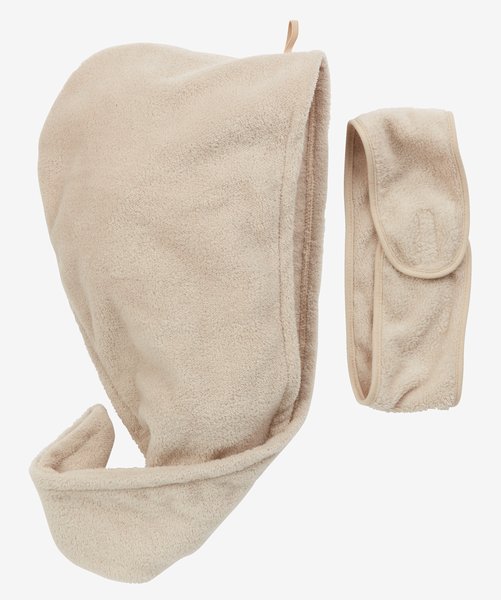 Turban-Handtuch SYA Mikro recycelt 2 Stück beige